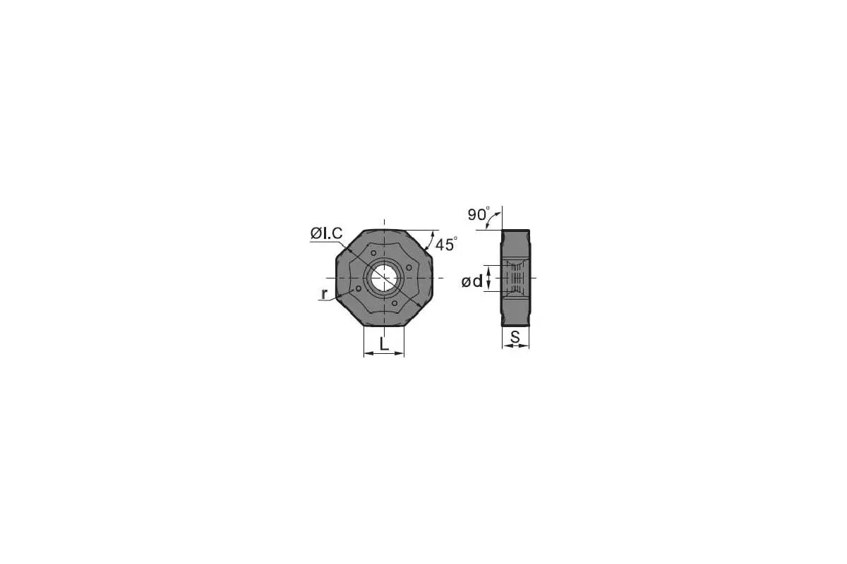 Пластина ONHU060408-PM YBM253