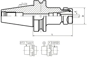 Патрон цанговый BT50-ER32-100  Zegyo/Sant