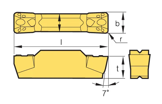 Пластина MGGN400-08-M PC8110 KORLOY 