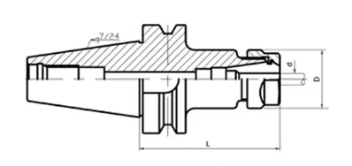 Патрон цанговый BT40-ER32-150 G2.5/25000 об/мин 