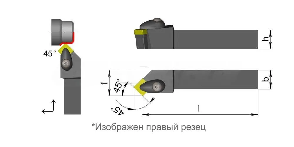 Державка DWLNL2525M08 Sant